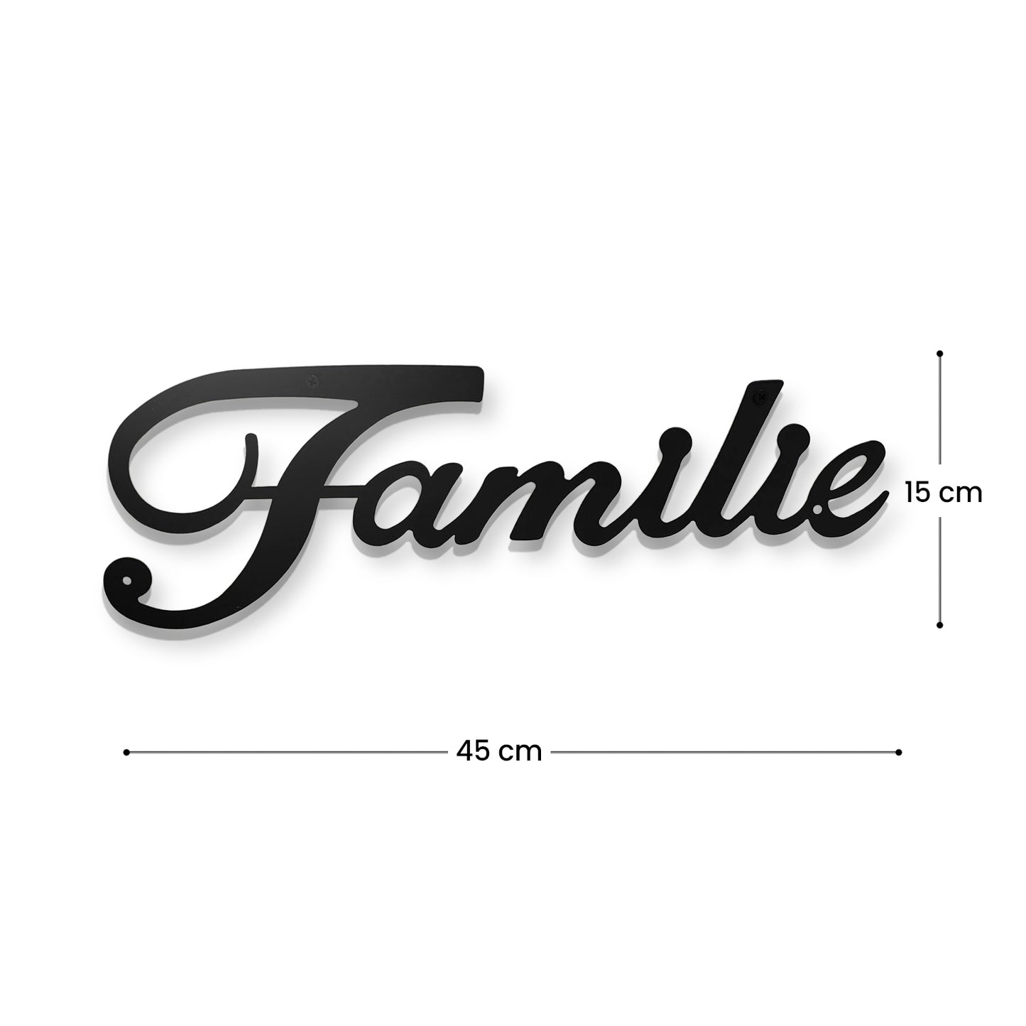 IvoQ Muurdecoratie Familie Zwart Metaal-IvoQ
