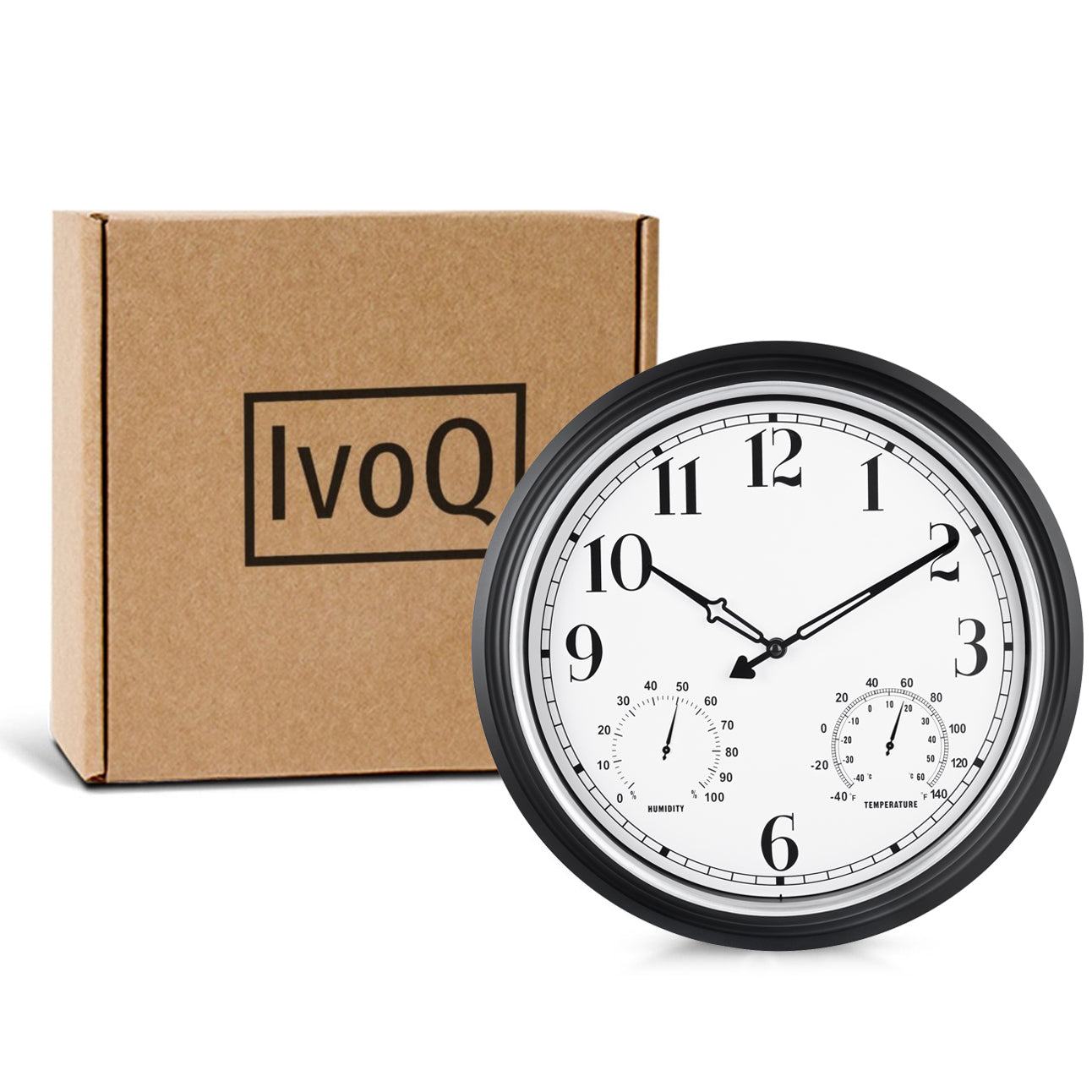 IvoQ Wandklok Retro Waterdicht 40 cm-IvoQ