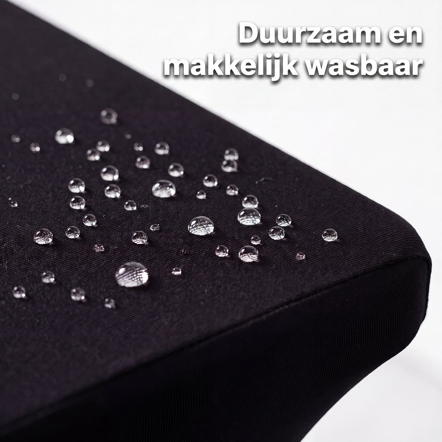 IvoQ Luxe Tafelhoes Stretch Zwart - 183 x 76 x 76 cm - Voor Inklapbare Tafel, Buffettafel & Partytafel - Rechthoekig - Kreukvrij