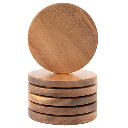 IvoQ Onderzetters Acacia Hout Set 6 stuks-IvoQ