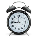 IvoQ Zwarte Klassieke Wekker met Dubbele Bel-IvoQ