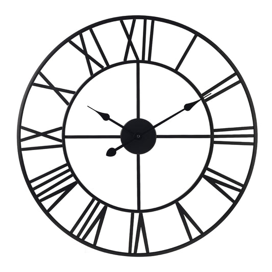 IvoQ Wandklok Industrieel Romeins Metaal 60 cm-IvoQ