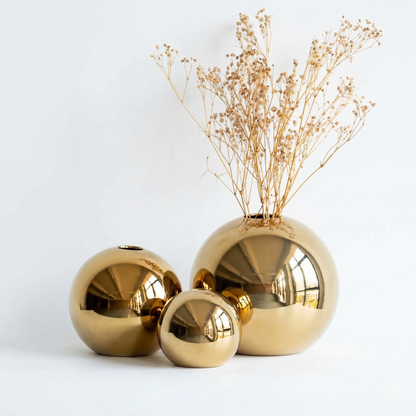 IvoQ Vazenset Goud Keramiek Luxe 3 Delig