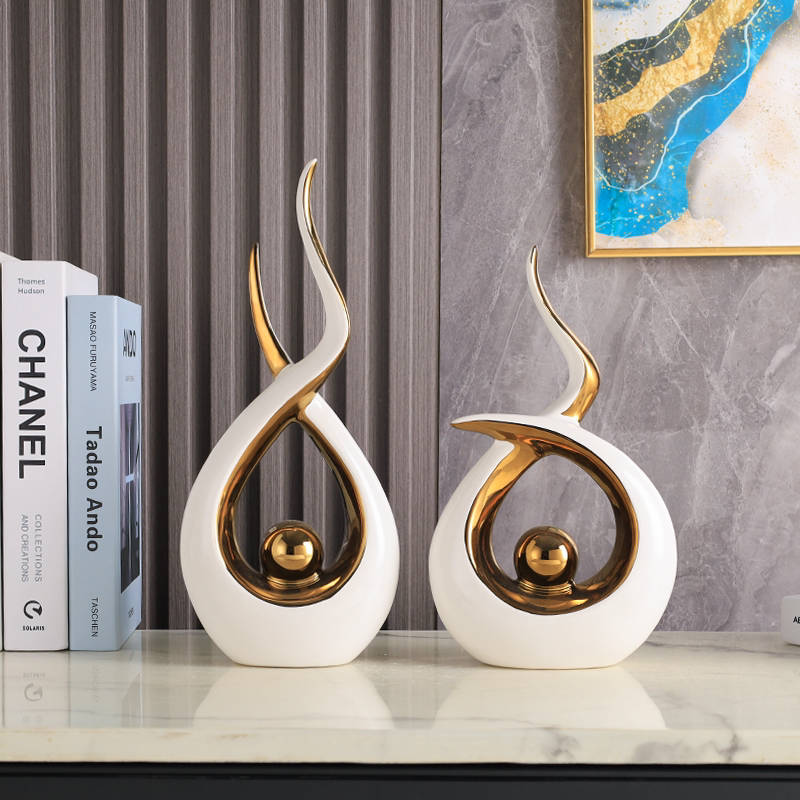 IvoQ Keramische Beelden Set Modern Luxe-IvoQ