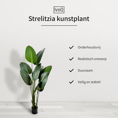 IvoQ Strelitzia Kunstplant 160 cm-IvoQ
