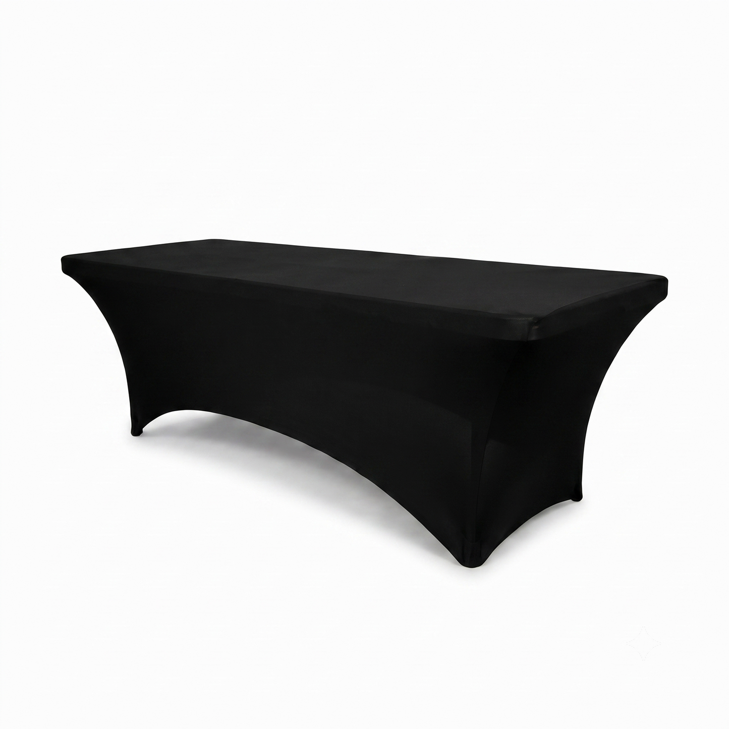 IvoQ Luxe Tafelhoes Stretch Zwart - 183 x 76 x 76 cm - Voor Inklapbare Tafel, Buffettafel & Partytafel - Rechthoekig - Kreukvrij