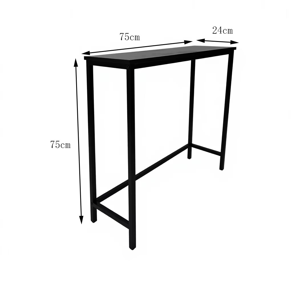 IvoQ Sidetable Zwart Industrieel - 75 x 24 x 75 cm
