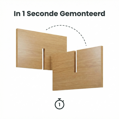 IvoQ Boekenstandaard X-Design - Eikenhout Look