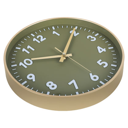 IvoQ Wandklok Groen Goud 3D Design 30 cm-IvoQ