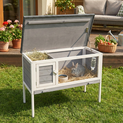 IvoQ Konijnenhok Hout 91,5x45x70 cm FSC