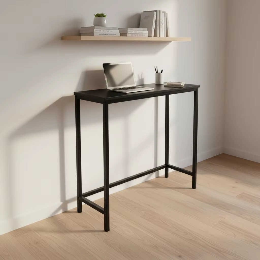 IvoQ Sidetable Zwart Industrieel - 75 x 24 x 75 cm