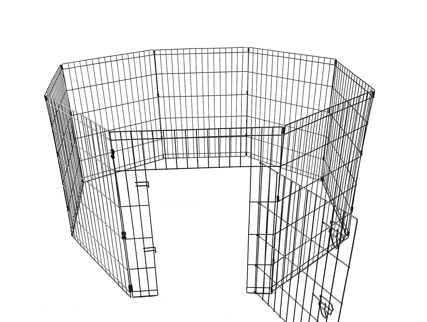 IvoQ Puppyren - 8 Panelen (76x61 cm) - Zwart