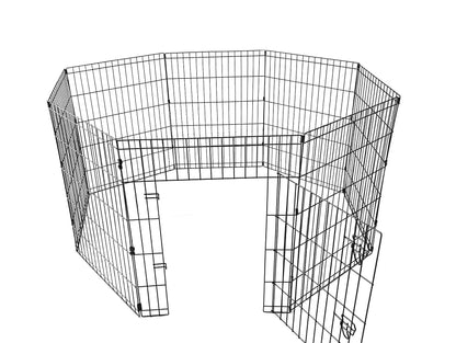 IvoQ Puppyren - 8 Panelen (76x61 cm) - Zwart