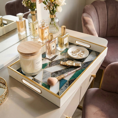 IvoQ Luxe Dienblad Marmerlook