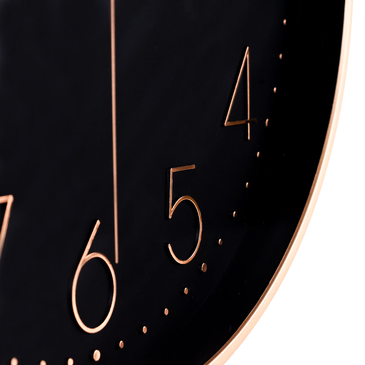 IvoQ Moderne Wandklok Zwart Ø30 cm-IvoQ