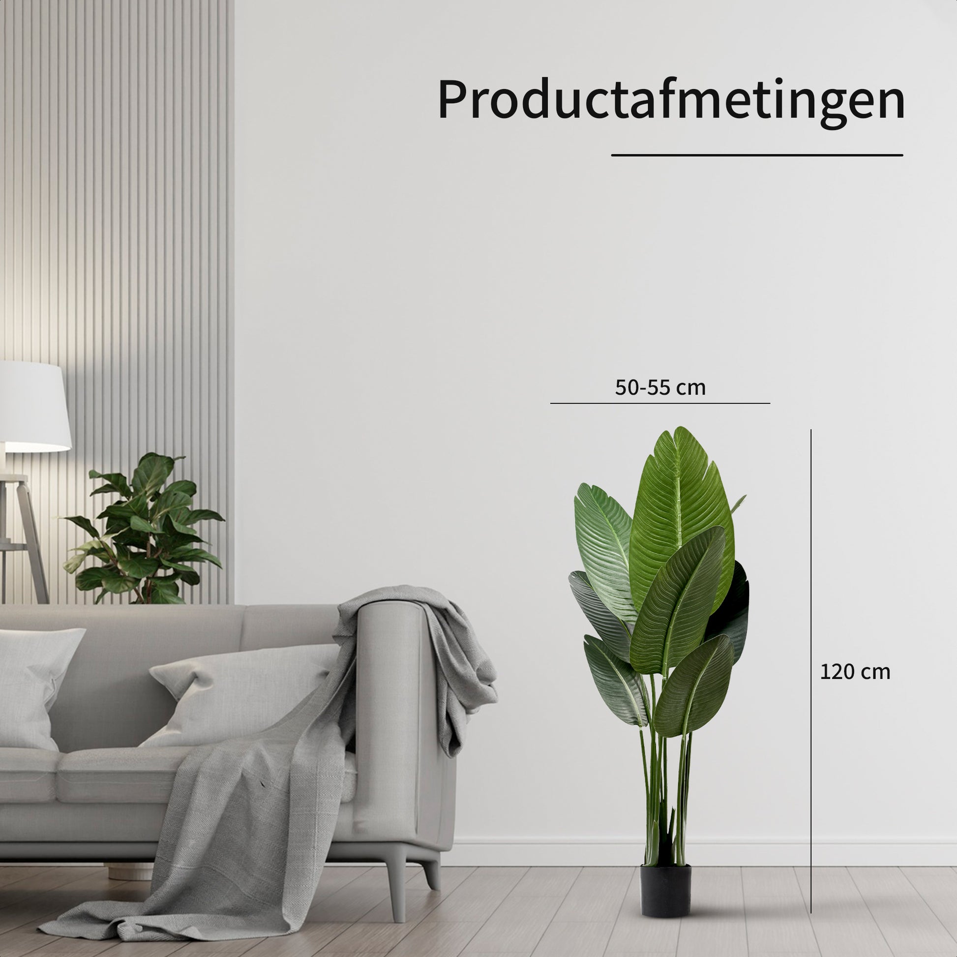 IvoQ Strelitzia Kunstplant 120 cm-IvoQ