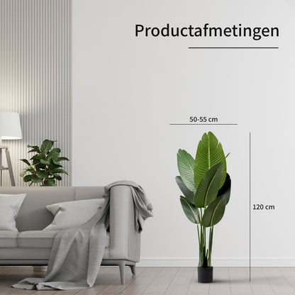 IvoQ Strelitzia Kunstplant 120 cm-IvoQ