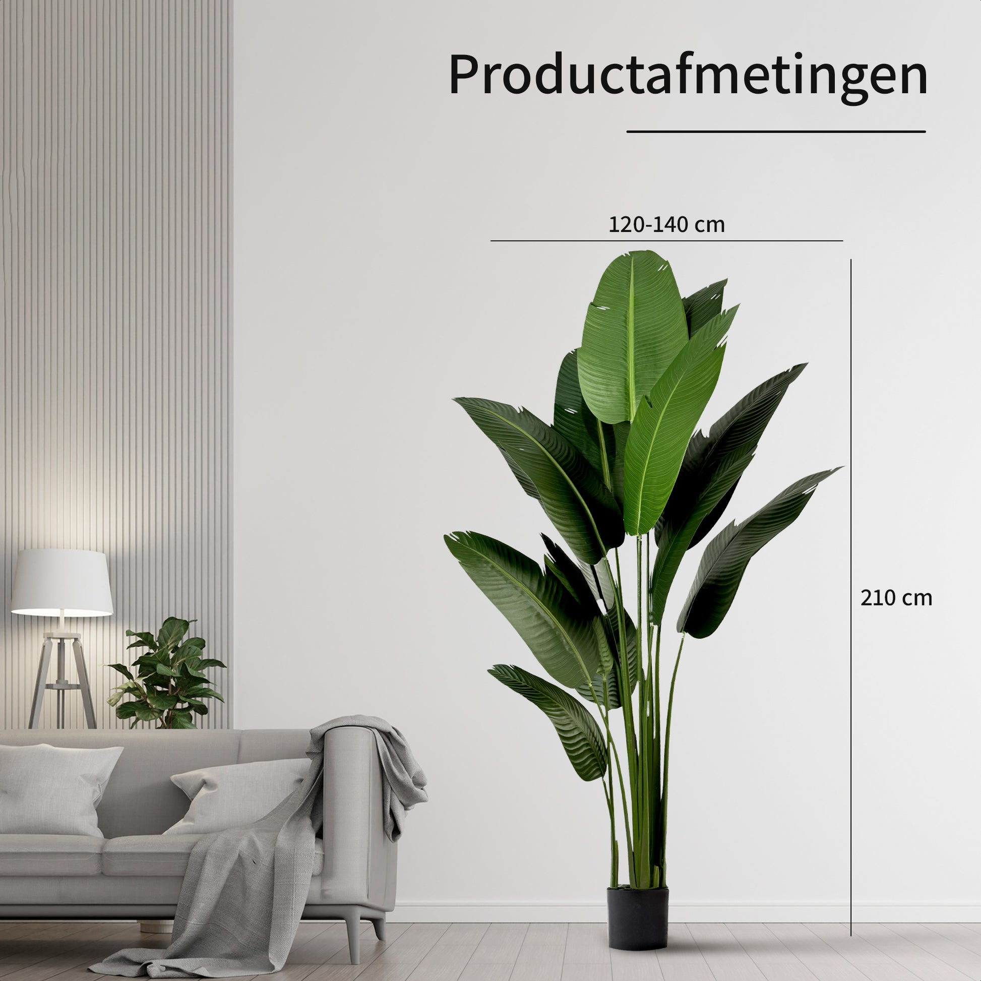 IvoQ Strelitzia Kunstplant 210 cm-IvoQ