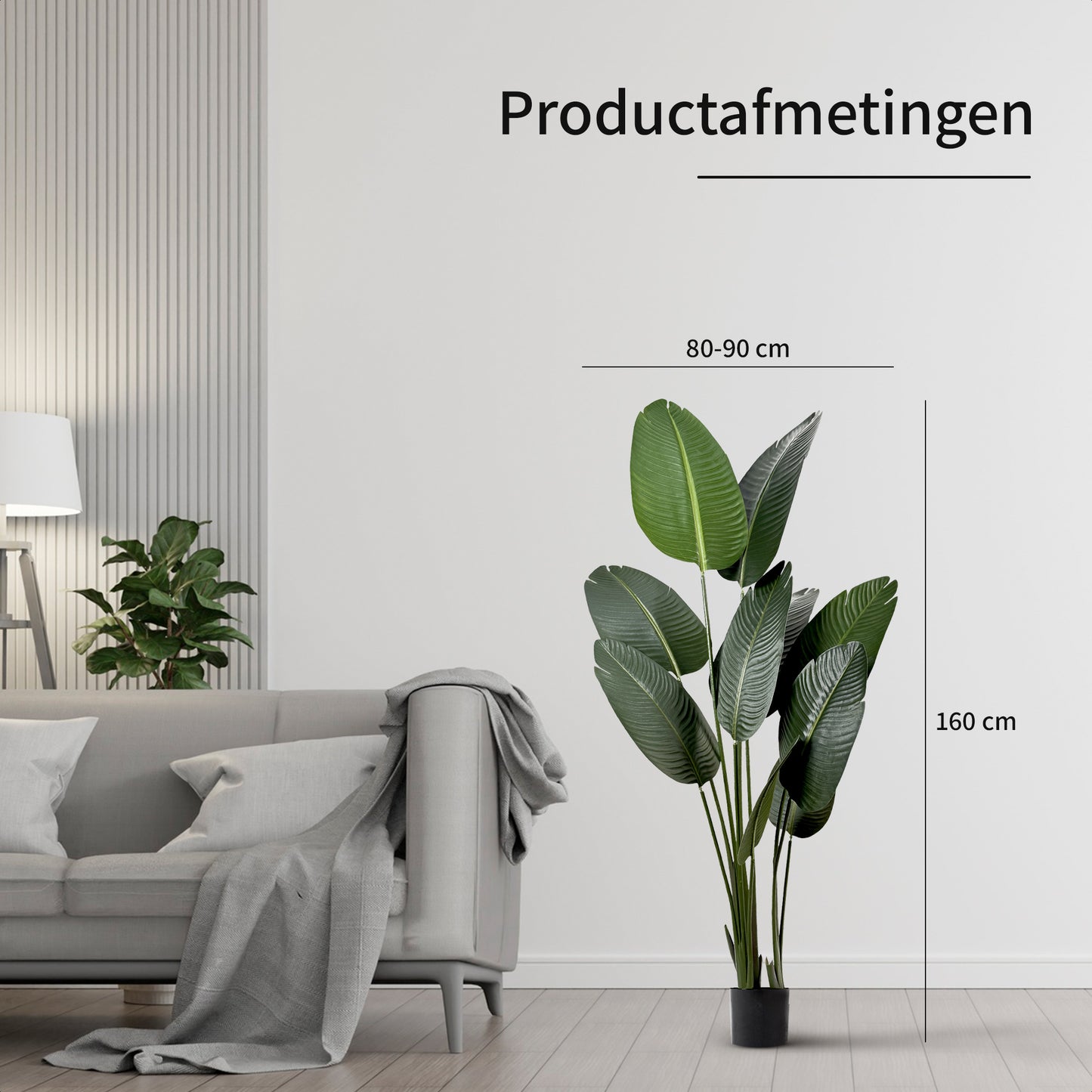 IvoQ Strelitzia Kunstplant 160 cm-IvoQ