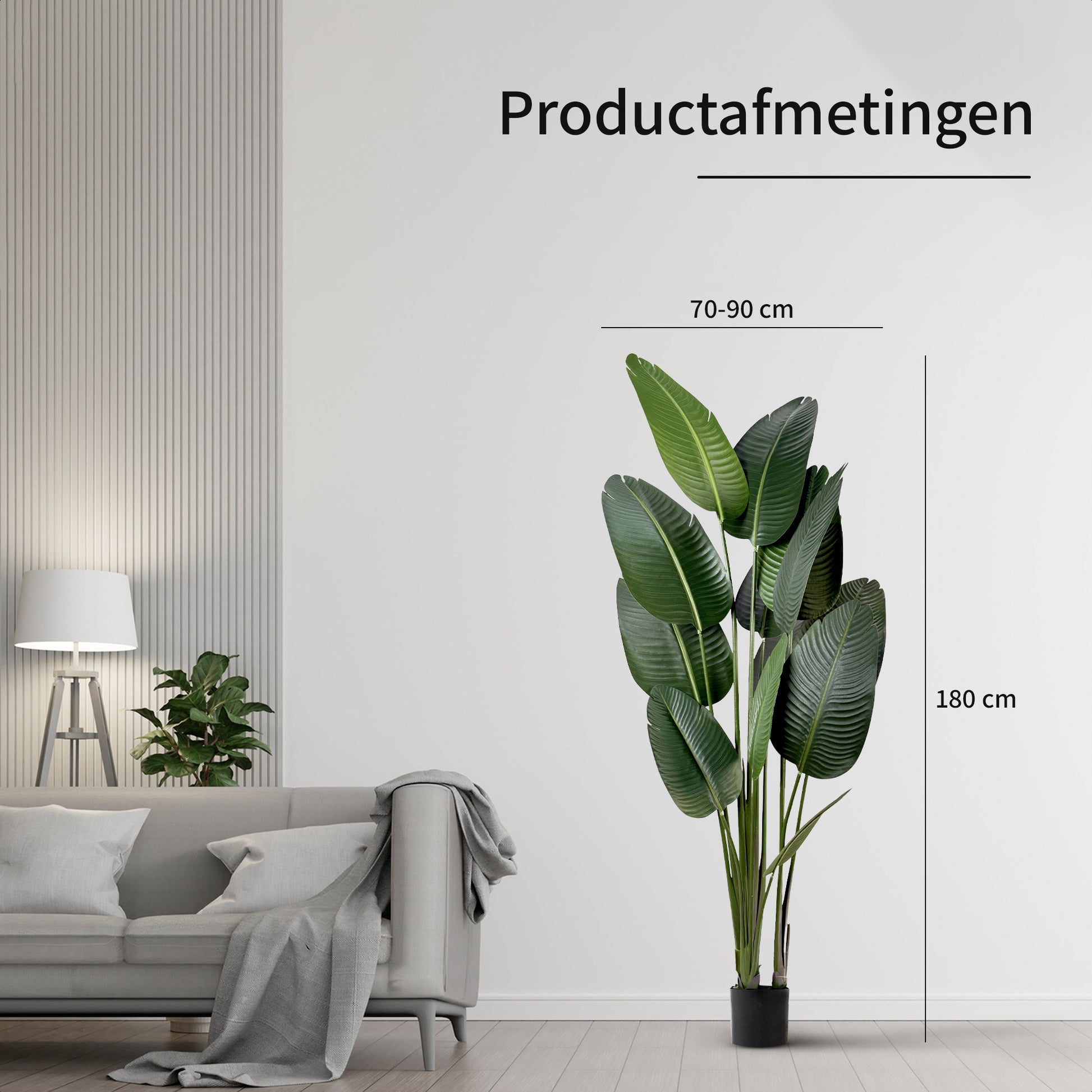 IvoQ Strelitzia Kunstplant 180 cm-IvoQ