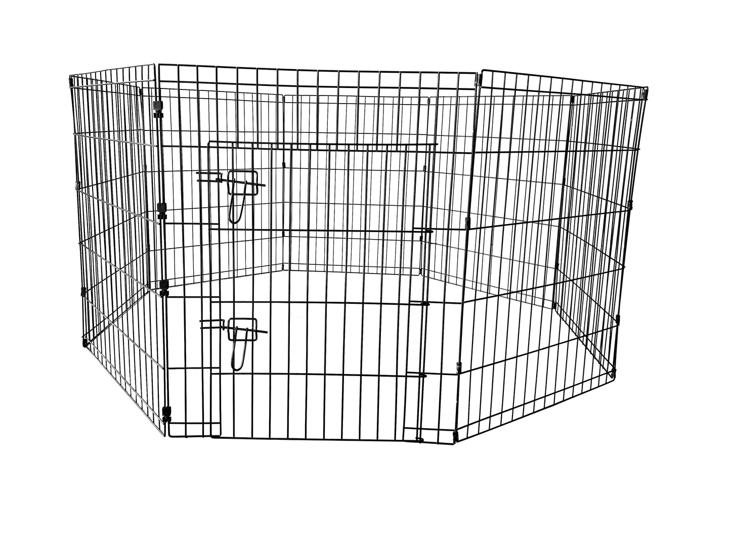 IvoQ Puppyren - 8 Panelen (76x61 cm) - Zwart