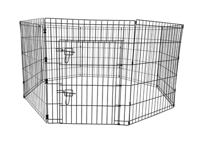IvoQ Puppyren - 8 Panelen (76x61 cm) - Zwart