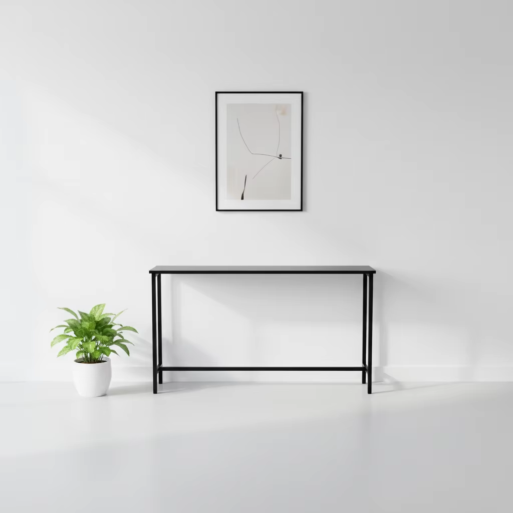 IvoQ Smalle Sidetable Industrieel - 120x20x65 cm