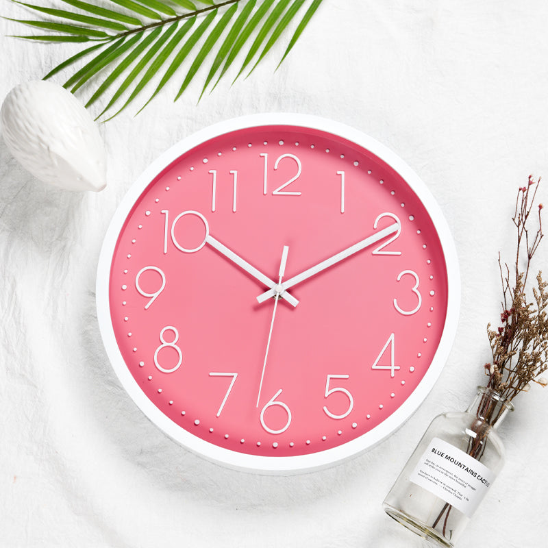 IvoQ Elegante Wandklok Roze Ø30 cm-IvoQ