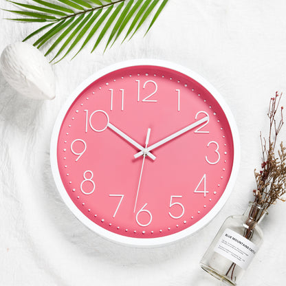 IvoQ Elegante Wandklok Roze Ø30 cm-IvoQ