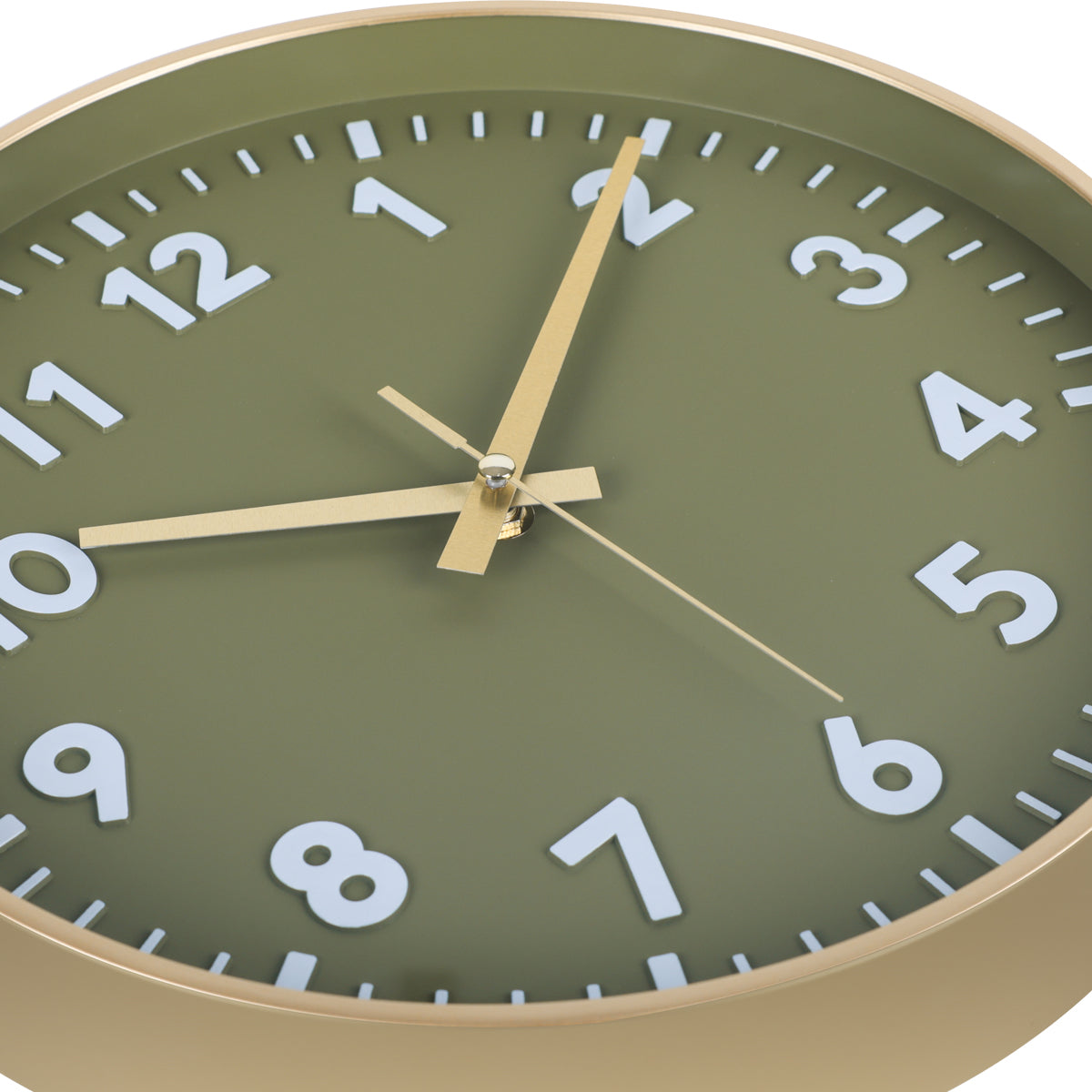 IvoQ Wandklok Groen Goud 3D Design 30 cm-IvoQ