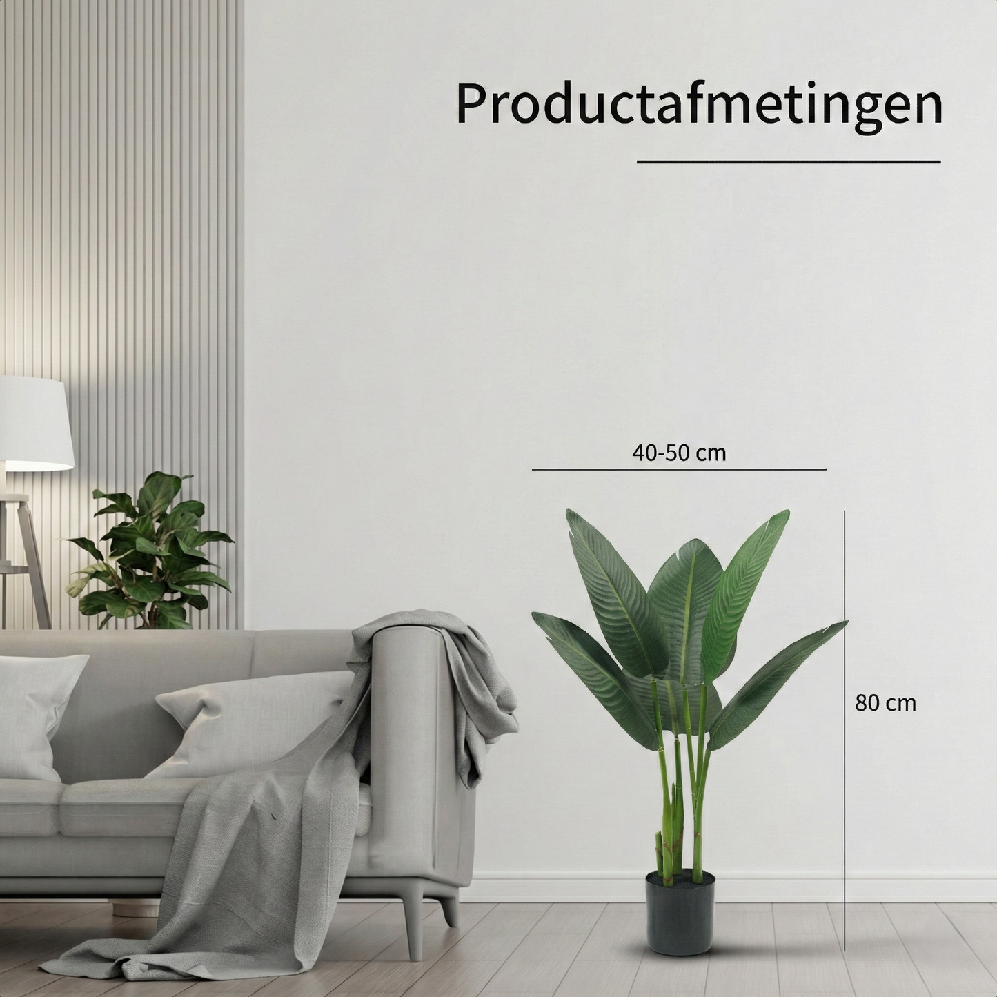 IvoQ Strelitzia Kunstplant 80 cm