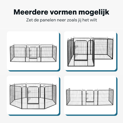 IvoQ Puppyren 8 Panelen 60 cm Hoog-IvoQ