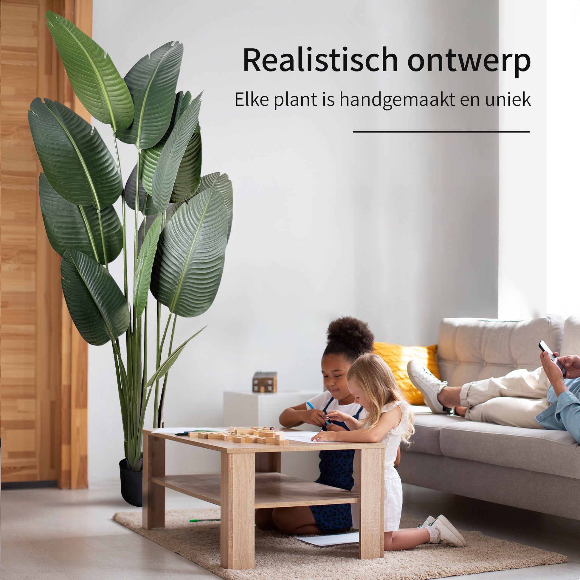 IvoQ Strelitzia Kunstplant 180 cm-IvoQ