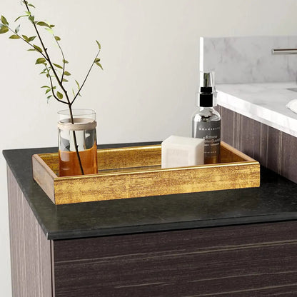 IvoQ Luxe Dienblad Goud met Spiegelbodem