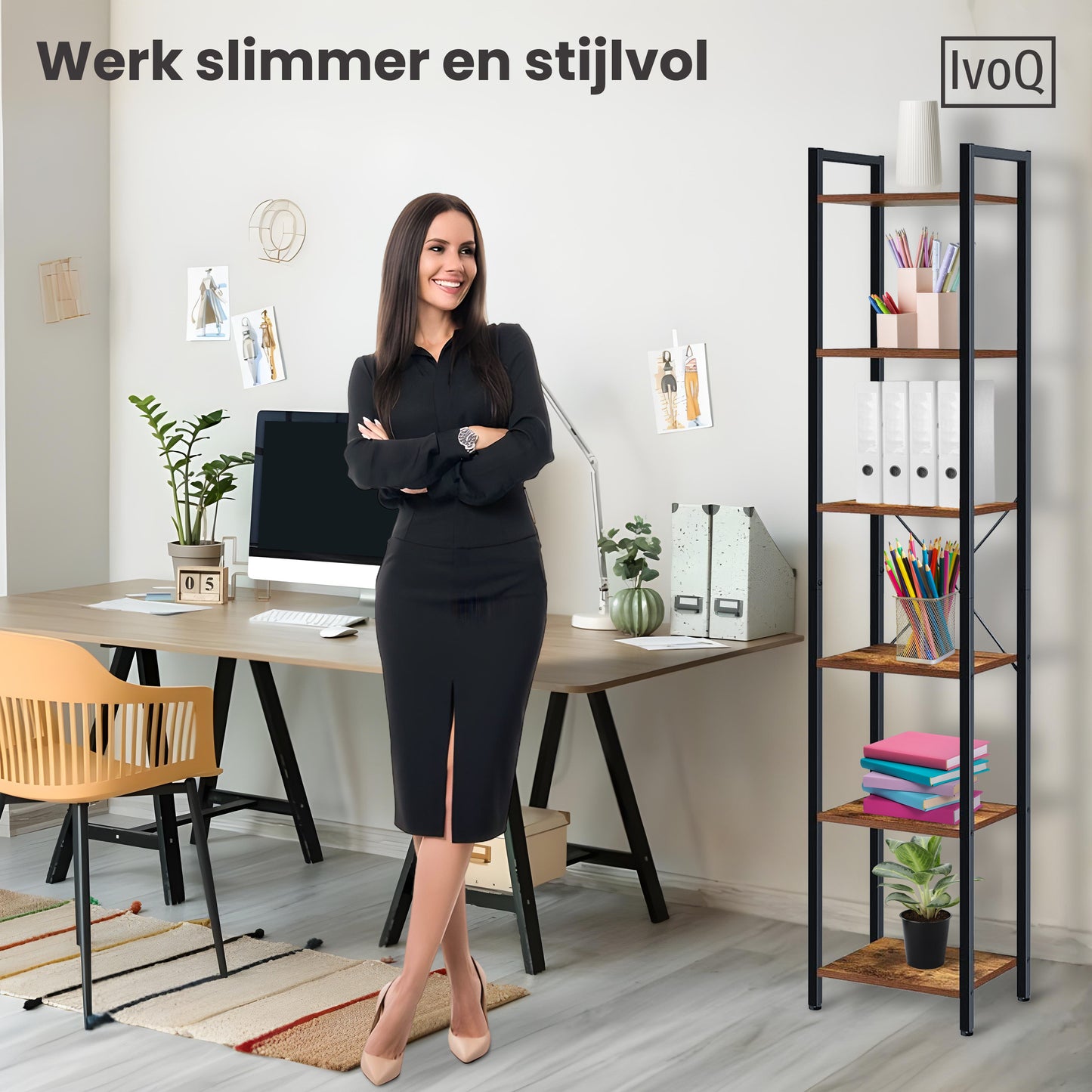 IvoQ Industriële Boekenkast-IvoQ