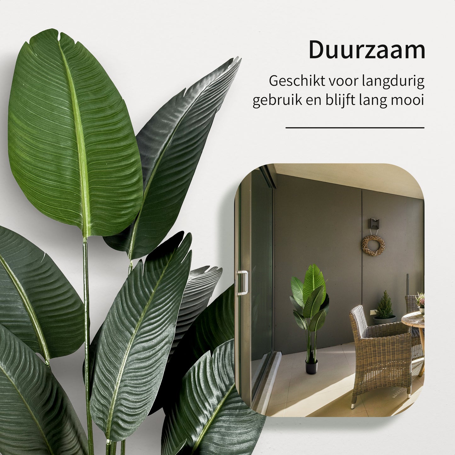 IvoQ Strelitzia Kunstplant 120 cm-IvoQ