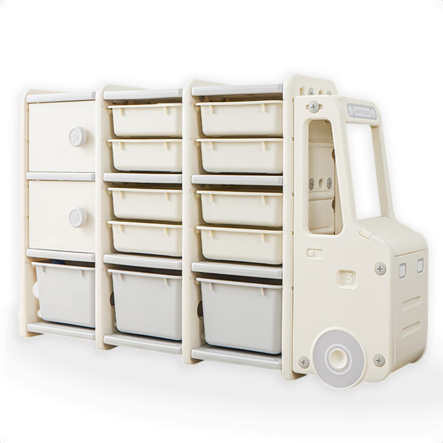 IvoQ Kinderkast Auto met Opbergbakken-IvoQ