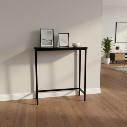 IvoQ Sidetable Zwart Industrieel - 75 x 24 x 75 cm