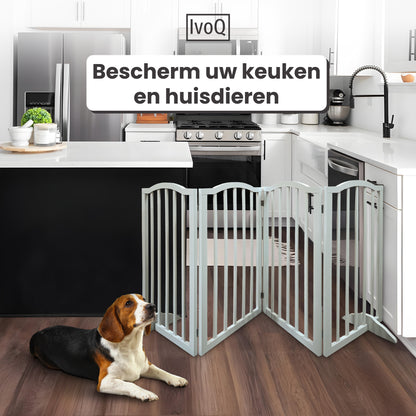 IvoQ Houten Opvouwbaar Veiligheidshek-IvoQ