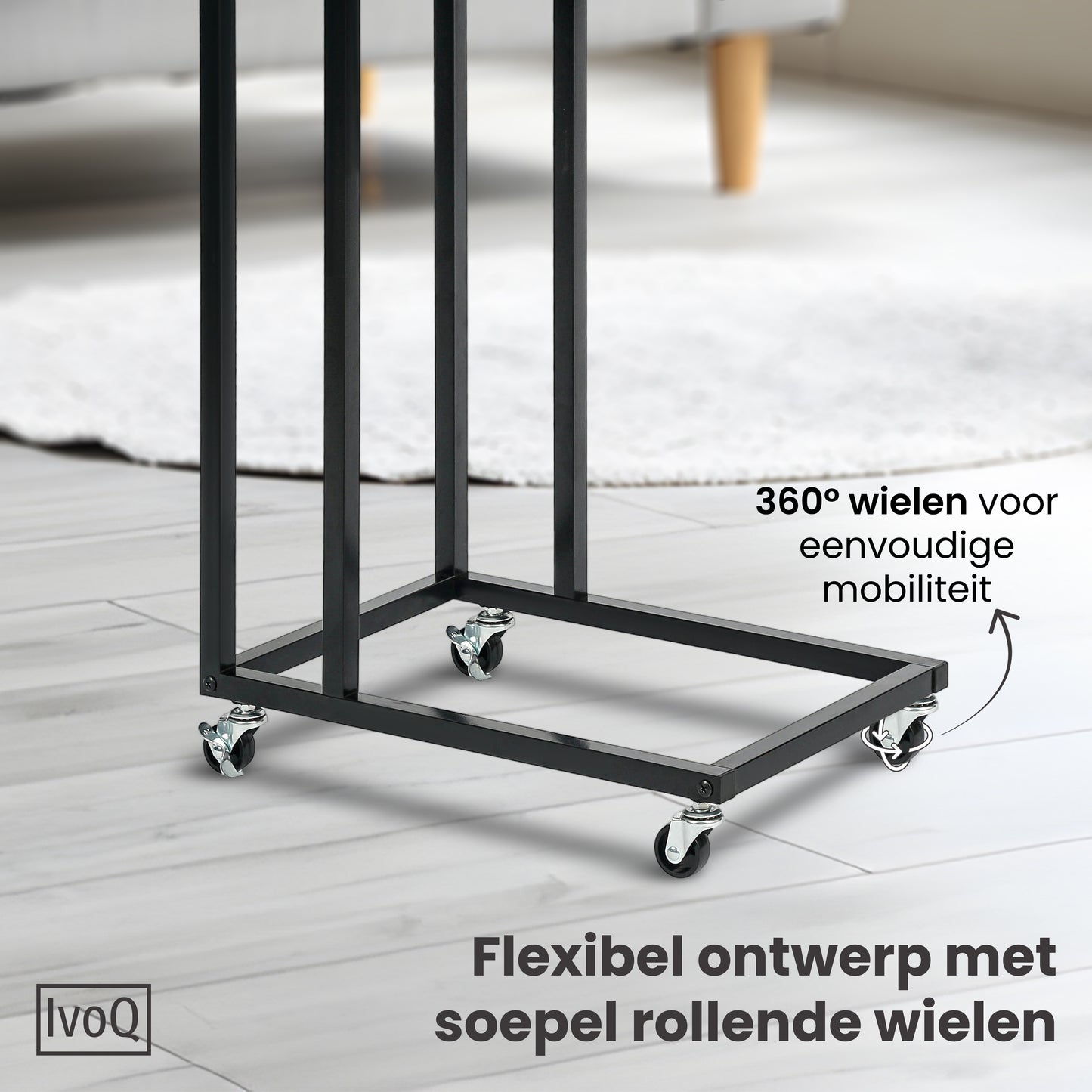 IvoQ Bijzettafel op Wieltjes-IvoQ