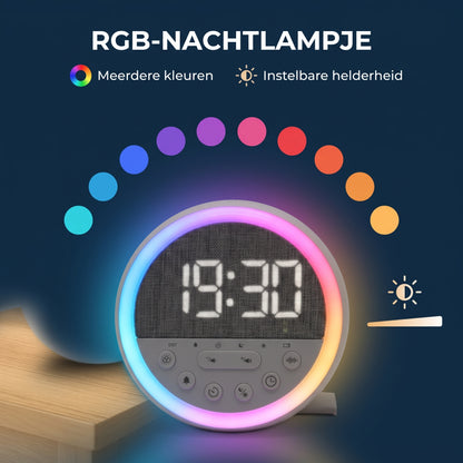 IvoQ Slaaptrainer Kinderen - Kinderwekker - Nachtlampje - White Noise