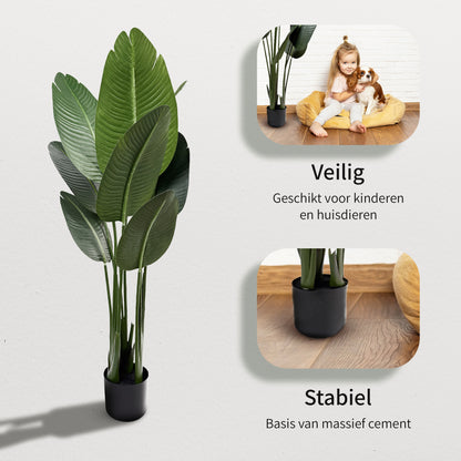 IvoQ Strelitzia Kunstplant 120 cm-IvoQ