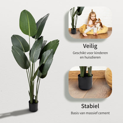 IvoQ Strelitzia Kunstplant 160 cm-IvoQ