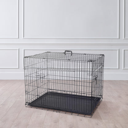 IvoQ Hondenbench XL – Zwart – 107×71×77 cm-IvoQ