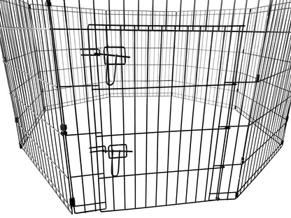 IvoQ Puppyren - 8 Panelen (76x61 cm) - Zwart