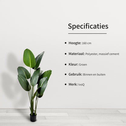 IvoQ Strelitzia Kunstplant 160 cm-IvoQ