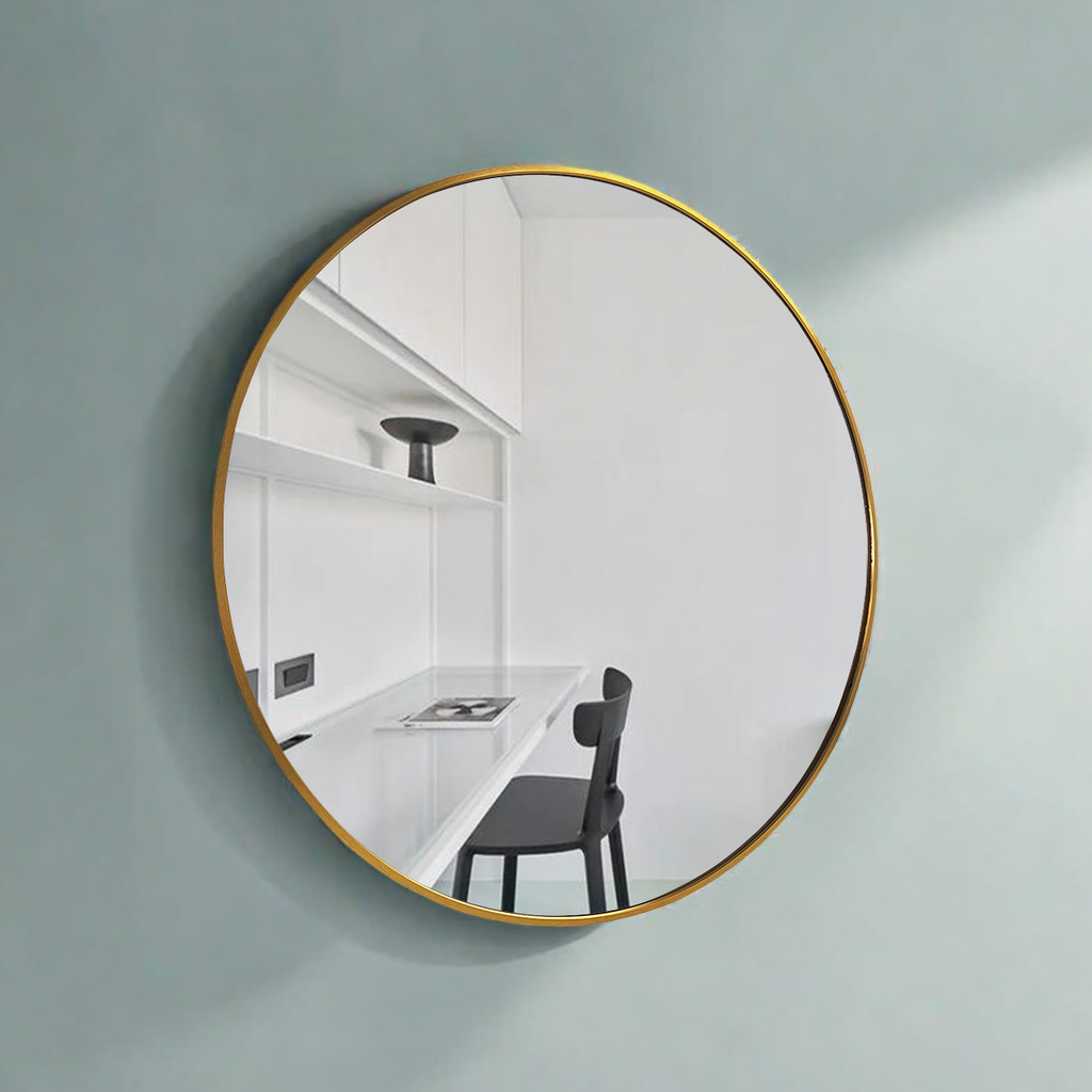 IvoQ Wandspiegel Goud Ronde Vorm 60 cm-IvoQ