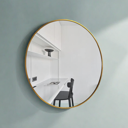 IvoQ Wandspiegel Goud Ronde Vorm 60 cm-IvoQ
