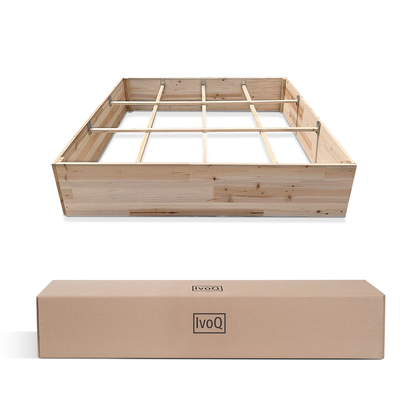 IvoQ Houten Moestuinbak 100 x 100 cm-IvoQ