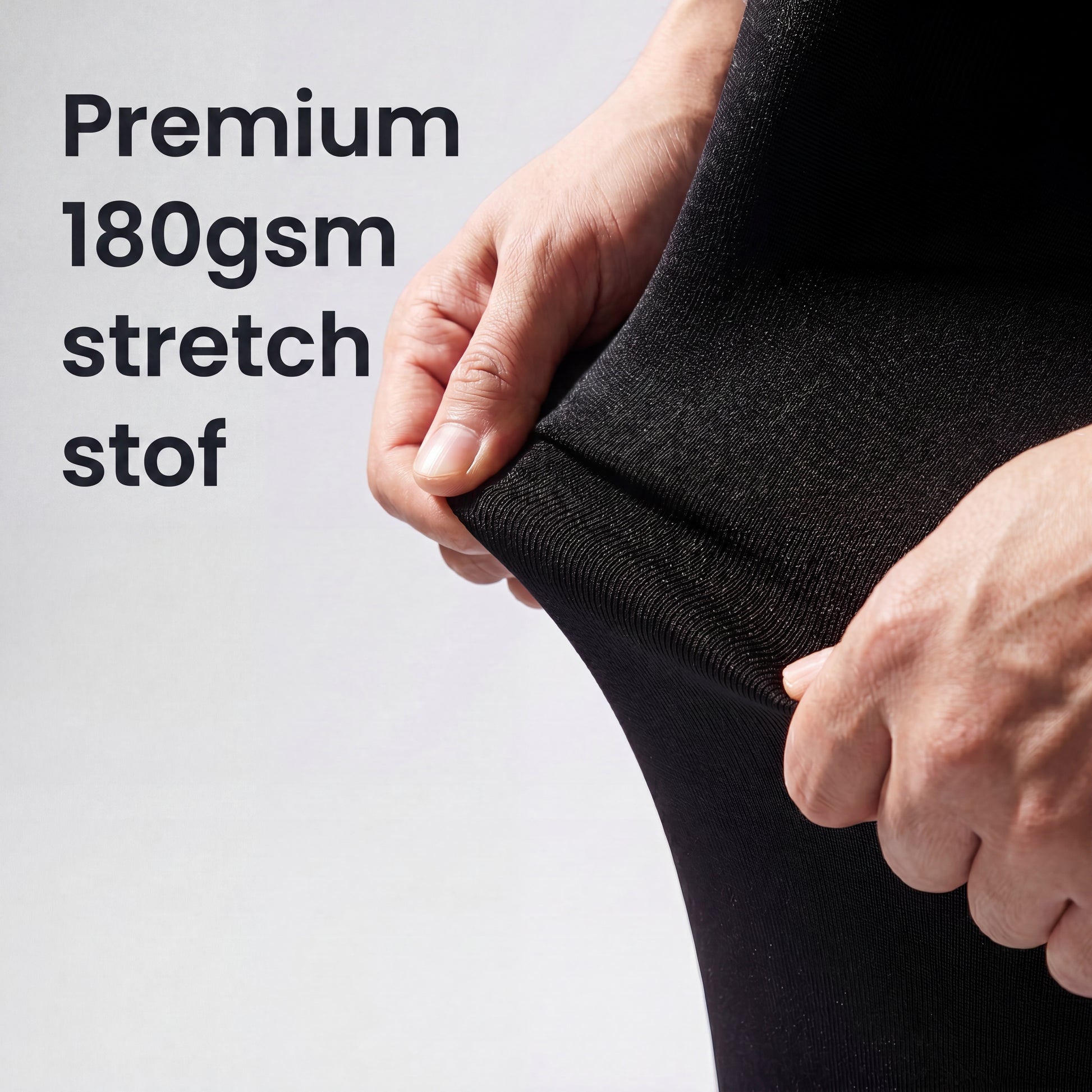 IvoQ Luxe Statafelrok Zwart - Statafelhoes Stretch - Ø 80x110 cm - Extra Dik (180gsm) - Kreukvrij & Wasbaar